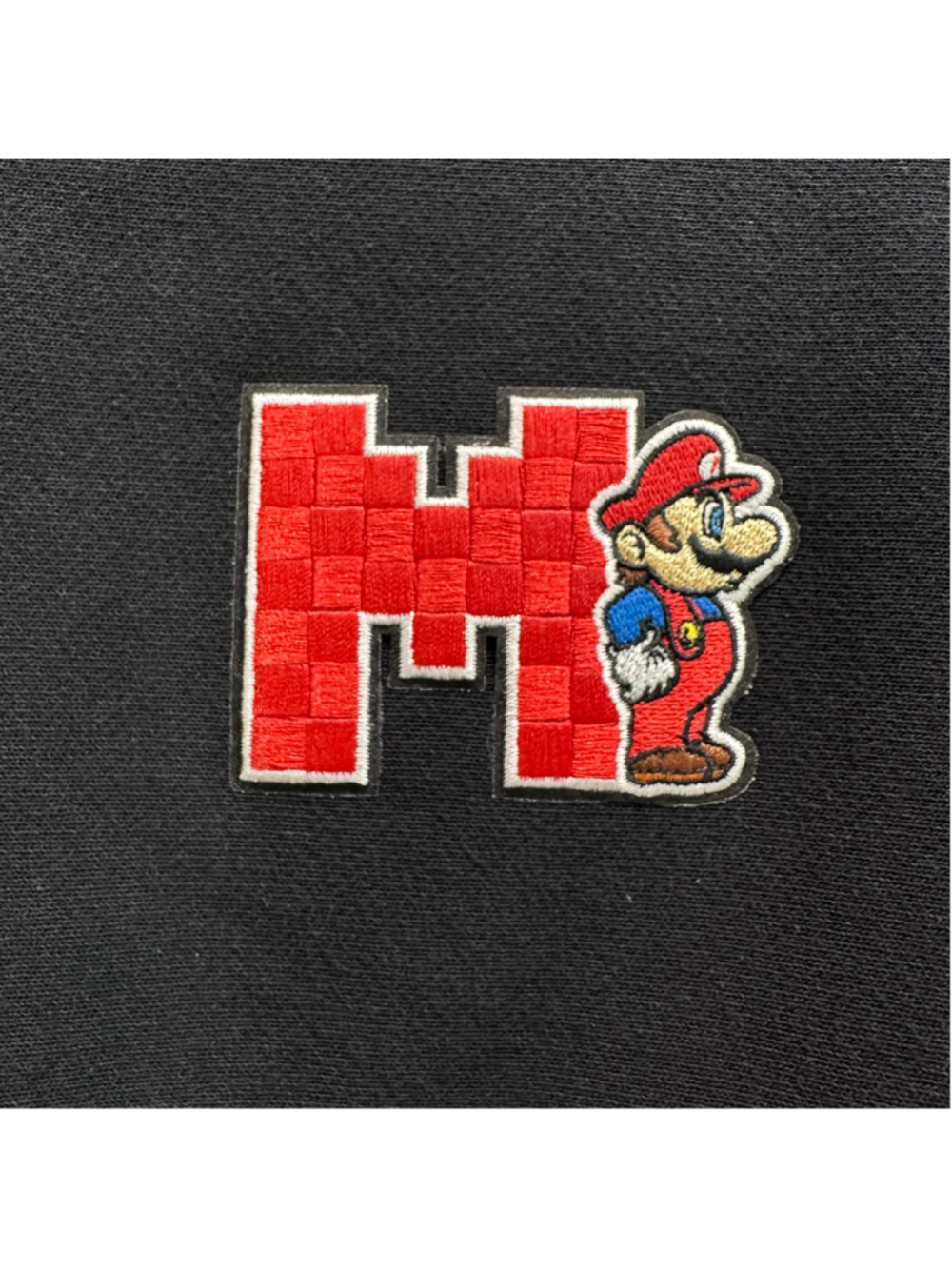 Champion x Super Mario Bros Reverse Weave Cropped Mockneck Black Women's M - Picture 3 of 16